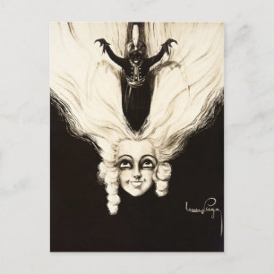 Cartão Postal Aristocrat Wig Hair Vintage Marionette