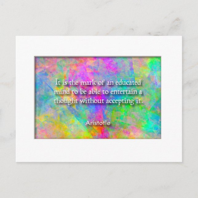 Cartão postal Aristóteles (Frente)