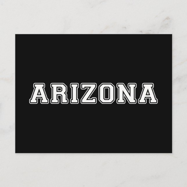 Cartão Postal Arizona (Frente)