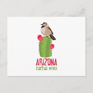 Cartão Postal Arizona Cactus Wren