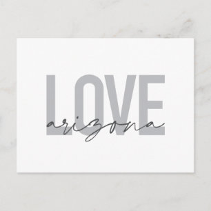 Cartão Postal Arizona de amor simples, moderna, urbana e legal
