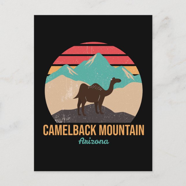 Cartão Postal Arizona de Camelback Mountain (Frente)