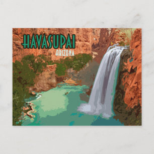 Cartão Postal Arizona de Reserva Indiana de Havasupai Cai Mooney