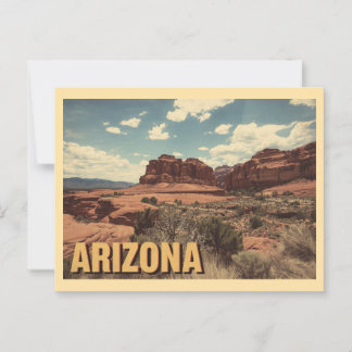 Cartão Postal Arizona de Viagem de Vintage