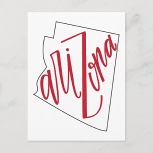 Cartão Postal Arizona   Design de Tipografia Estatal