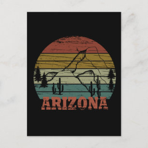 Cartão Postal arizona do estado vintage sunset scape horizontal 