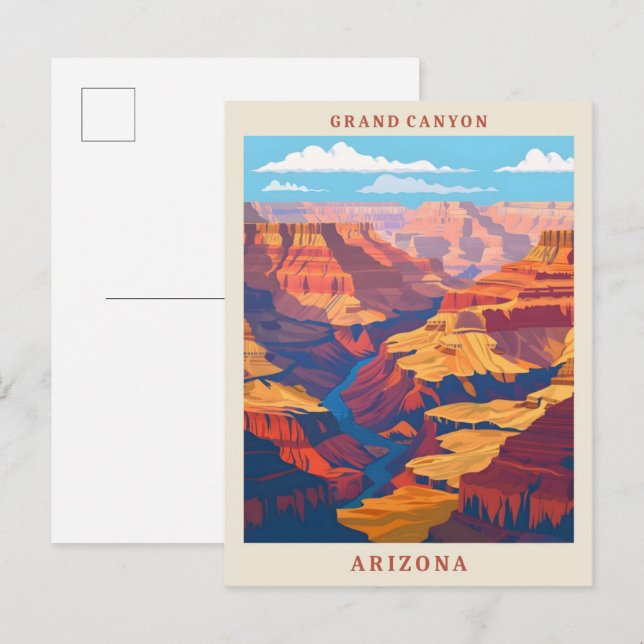 Cartão Postal Arizona do Grand Canyon National Park (Frente/Verso)