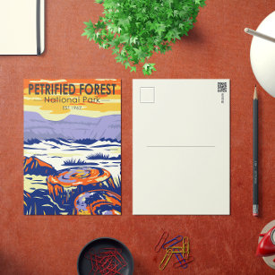 Cartão Postal Arizona do Parque Nacional da Floresta Petrificada