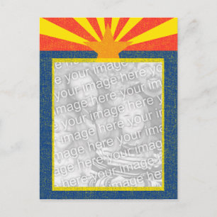 Cartão Postal arizona do sinalizador de modelo