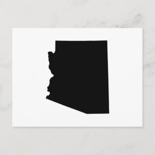 Cartão Postal Arizona em preto