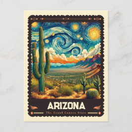 Cartão Postal Arizona | Inspirado em Vincent Van Gogh