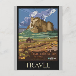 Cartão Postal Arizona Montagens Poster de viagens Retroativo da