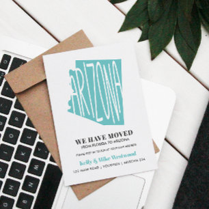 Cartão Postal ARIZONA Movimentamos novo endereço Nova casa