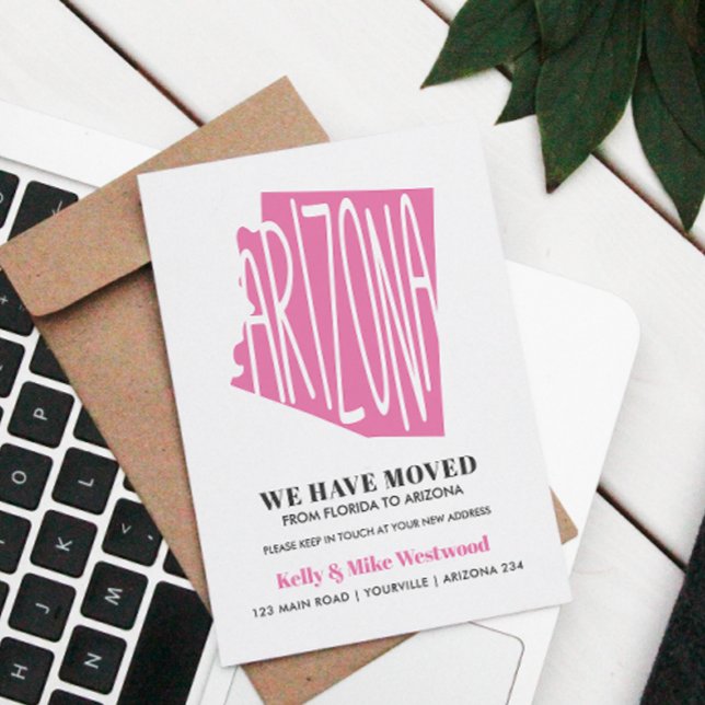 Cartão Postal ARIZONA Mudamos Novo endereço Nova Casa  (Criador carregado)