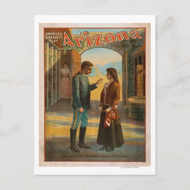 Cartão Postal Arizona "O Maior Espectáculo da América" Cartaz #2 (Frente)