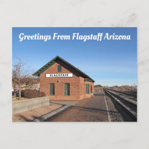 Cartão Postal Arizona "Old Depot" do Flagstaff