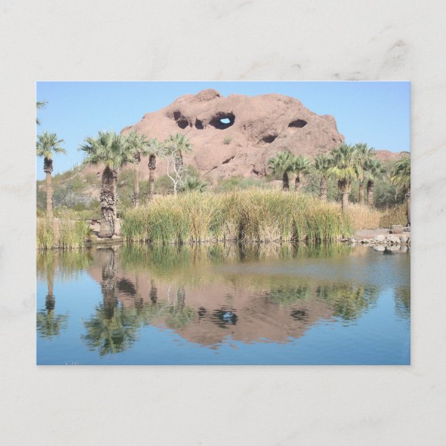 Cartão Postal Arizona Phoenix Landmark Photo Hole in the Rock (Frente)