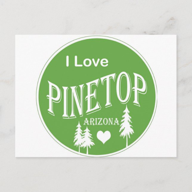 Cartão Postal Arizona Pinetop (Frente)