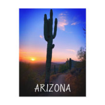 Arizona Saguaro Cactus Sunset Souvenir Viagem