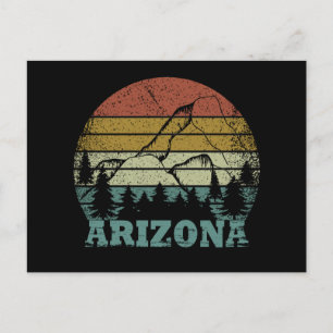 Cartão Postal Arizona Sedona vintage sunset retro az