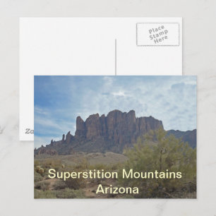 Cartão Postal Arizona Superstition Monta Paisagem Fotográfica