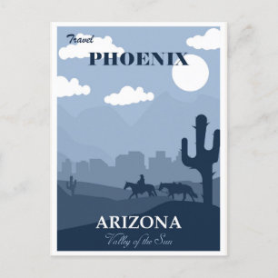 Cartão Postal Arizona Vintage Phoenix