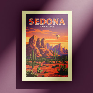 Cartão Postal Arizona Vintage Sedona