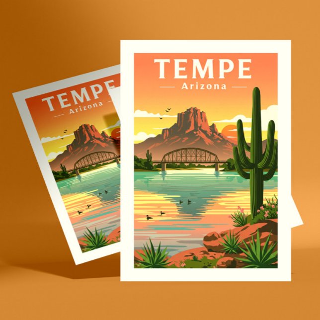 Cartão Postal Arizona Vintage Tempe (Criador carregado)