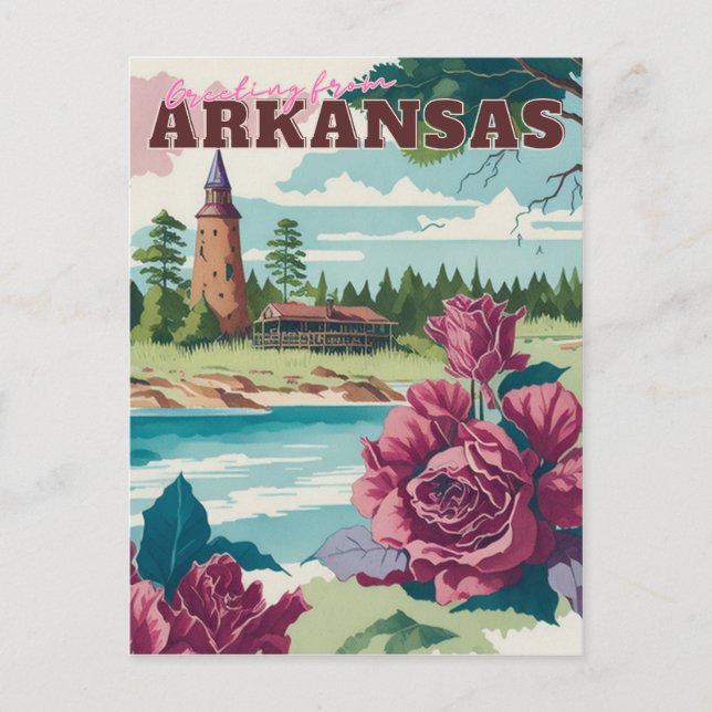 Cartão Postal Arkansas (Frente)