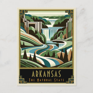 Cartão Postal Arkansas   Art Deco