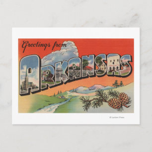 Cartão Postal Arkansas (cena paisagística) - Letra grande