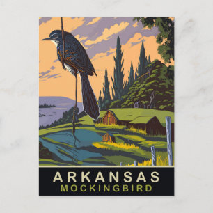 Cartão Postal Arkansas, Mockingbird numa Fazenda, Viagem