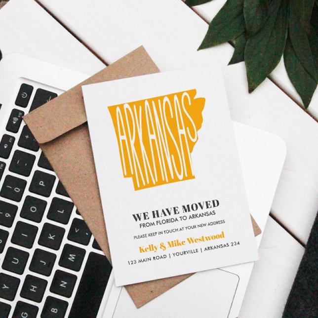 Cartão Postal ARKANSAS Mudamos Novo endereço Nova Casa   (Criador carregado)