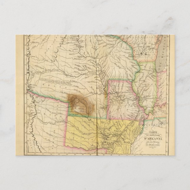 Cartão Postal Arkansas US (Frente)