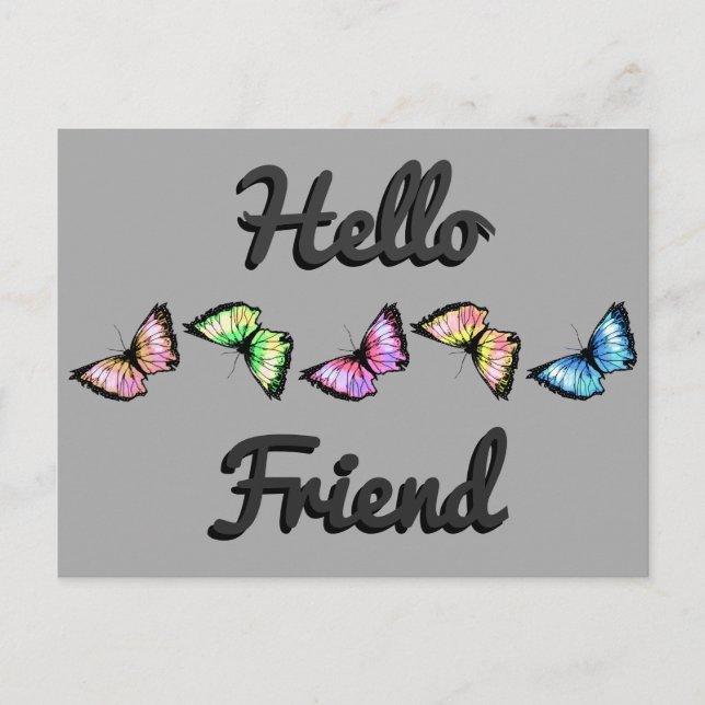 Cartão Postal "Arlequim" (Olá Amigo) (Frente)