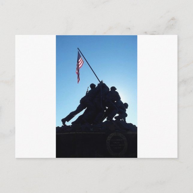 Cartão Postal Arlington Iwo Jima (Frente)