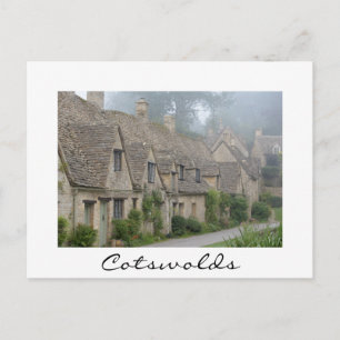 Cartão Postal Arlington Row, Cartão-postal branco de Bibury