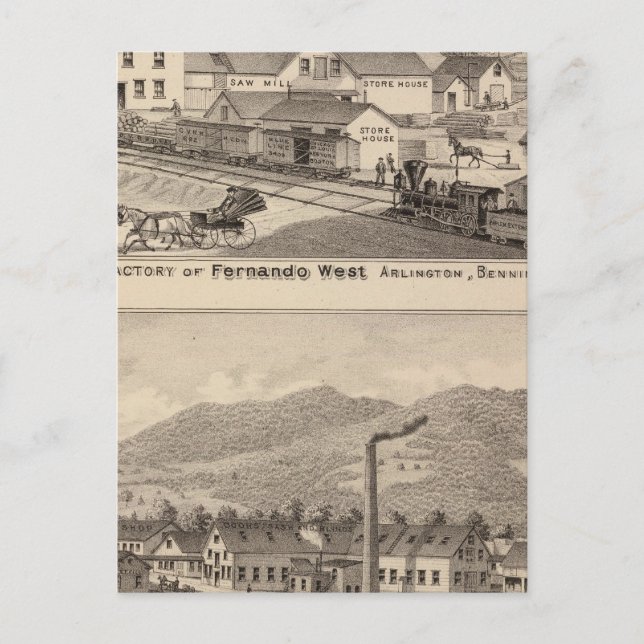 Cartão Postal Arlington Vermont (Frente)