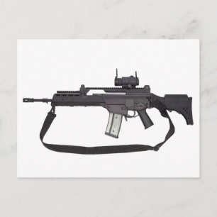Cartão Postal Arma automática G36