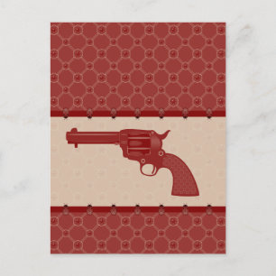 Cartão Postal Arma da Flor Vermelha