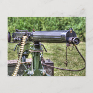 Cartão Postal Arma da Máquina Vickers