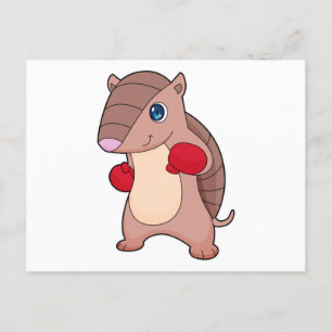 Cartão Postal Armadillo Boxer Boxer Luvas