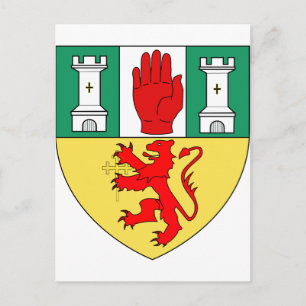 Cartão Postal Armas Antrim, Irlanda