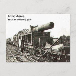 Cartão Postal Armas     IIRailway da Guerra Mundial, Anzio Annie