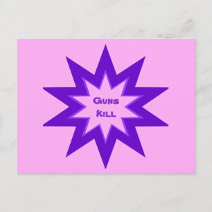 Cartão Postal Armas Roxas e Rosas Matam