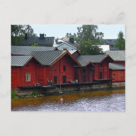 Cartão Postal Armazéns vermelhos em Porvoo, Finlândia