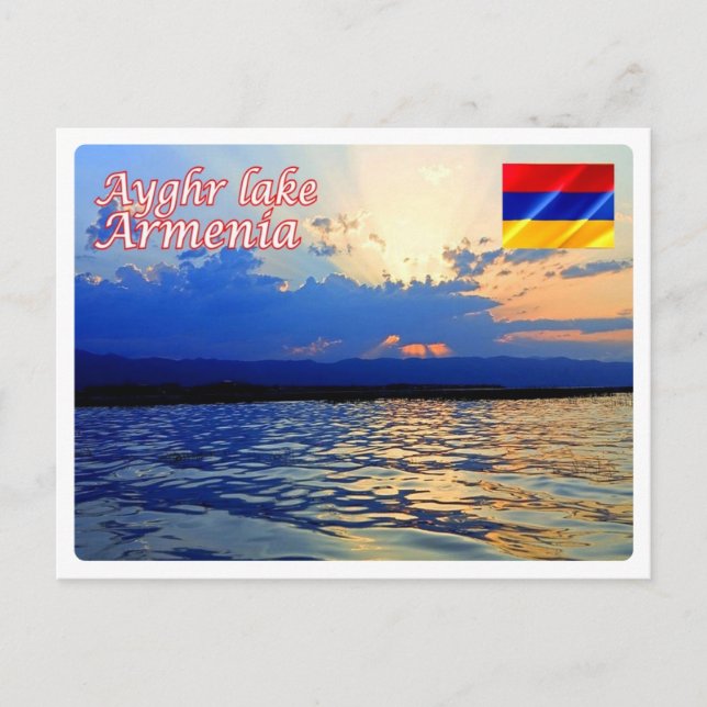Cartão Postal Armênia - Lago Ayghr - (Frente)