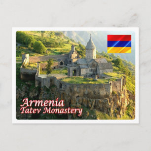 Cartão Postal Armênia - Syunik - mosteiro de Tatev -