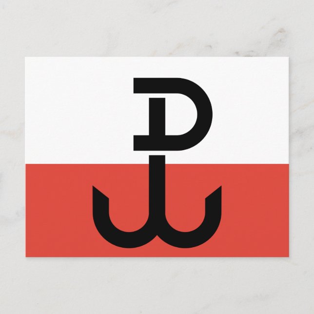 Cartão Postal Armia Krajowa Flag (Frente)