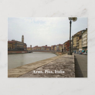 Cartão Postal Arno, Pisa, Itália